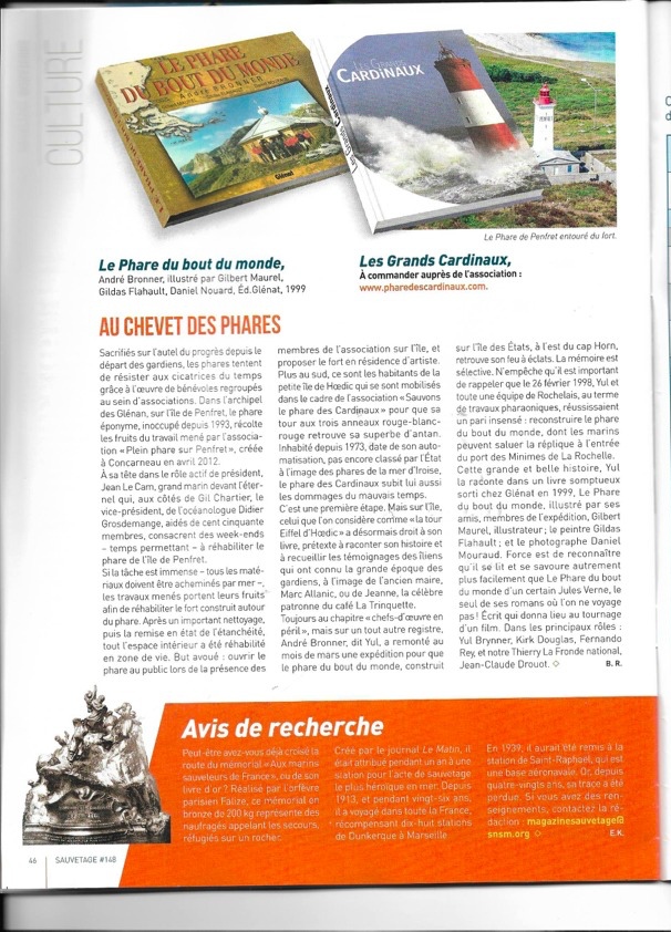 L'article dans Sauvetage n148